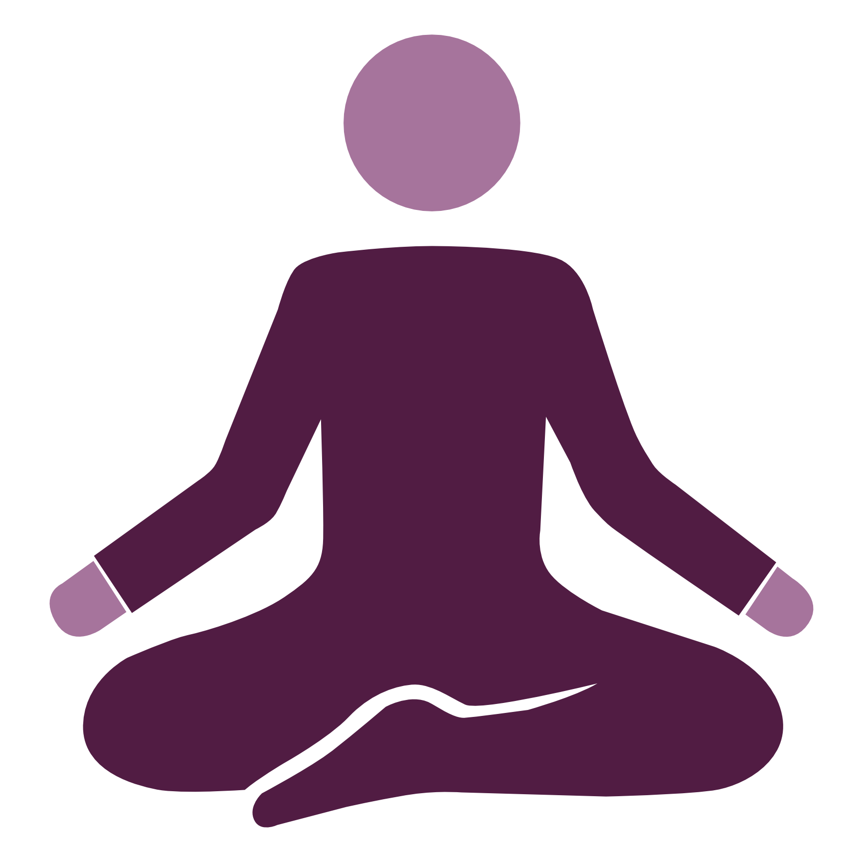 Icon of a person doing yoga